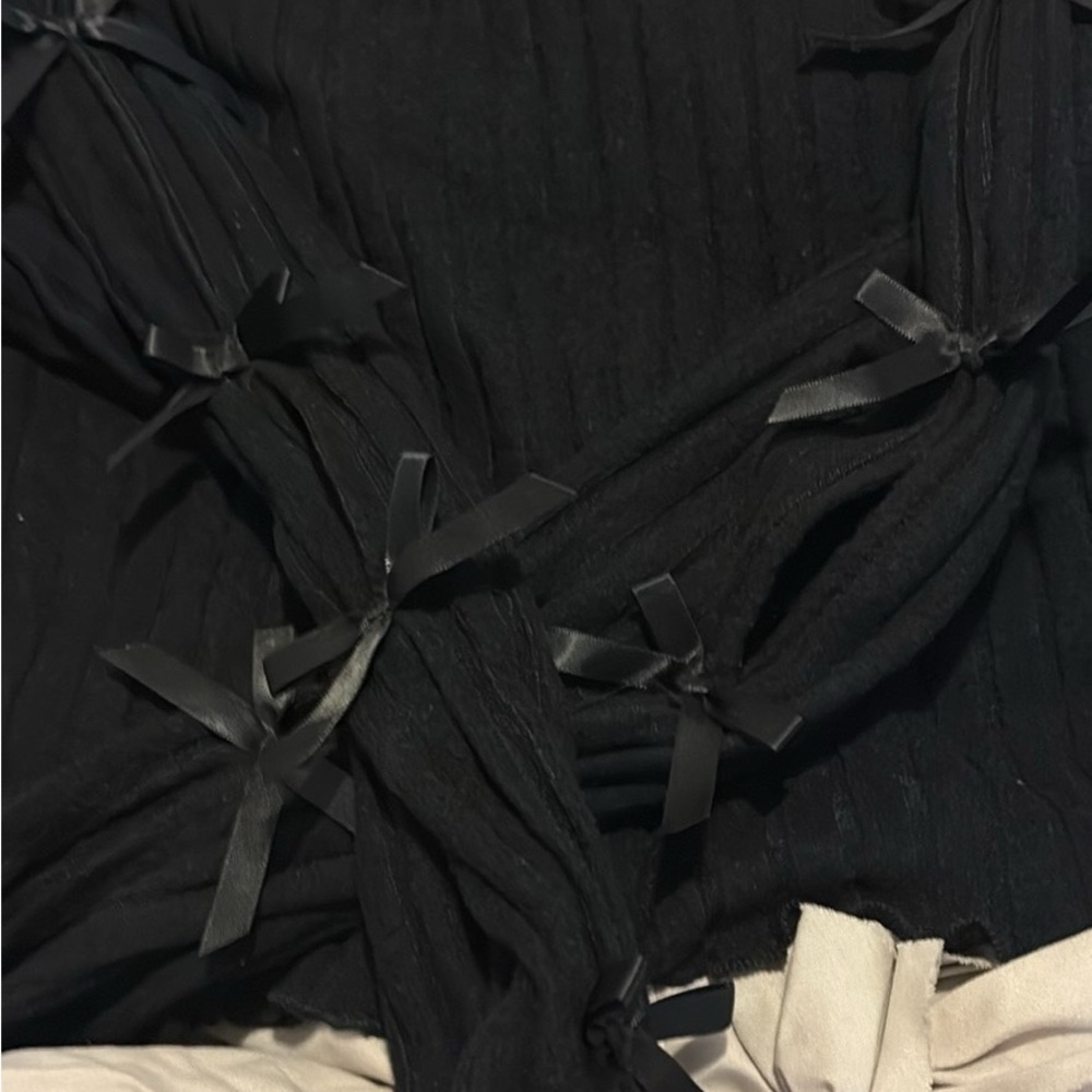 SHEIN Black Textured Top